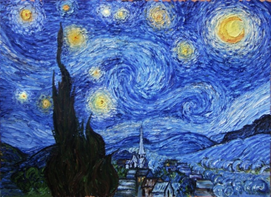 De sterrennacht door Van Gogh